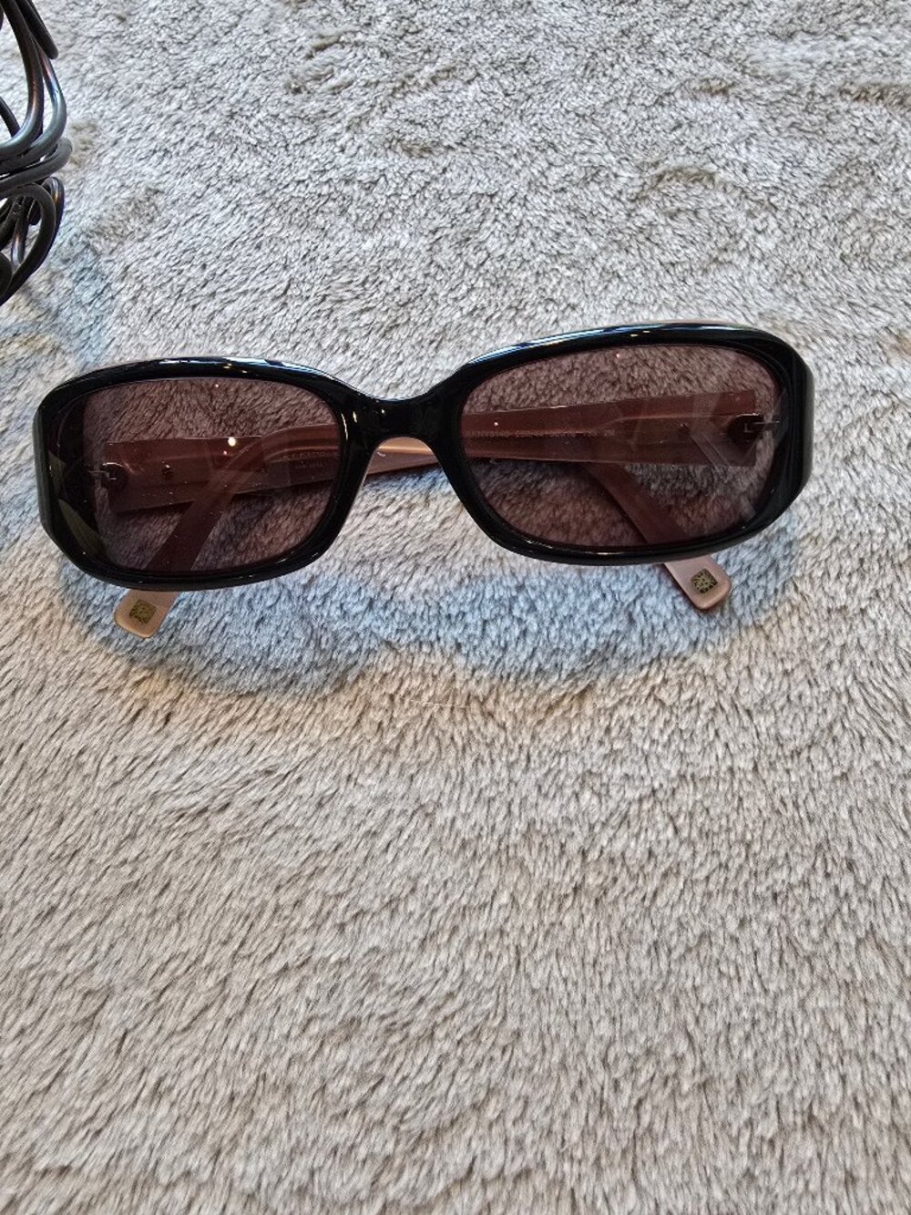 Vintage Anne Klein NY. FRAME only, AKNY 3140 Black Pink Rectangular 56-18-135